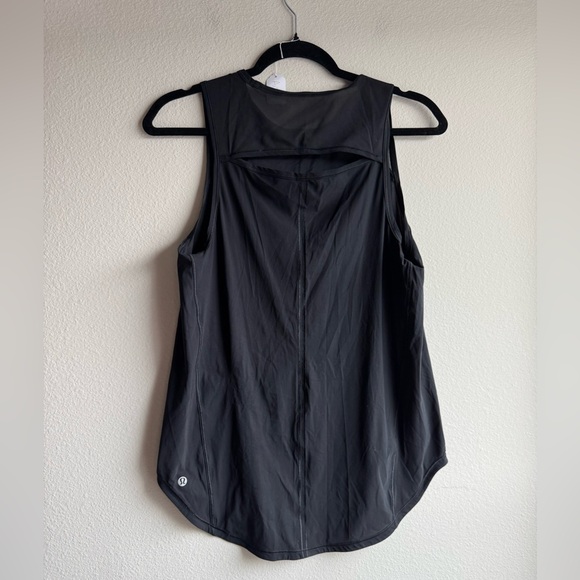 Lululemon Sculpt Black Mesh Tank Top Black Womens size 6 - Picture 4 of 6